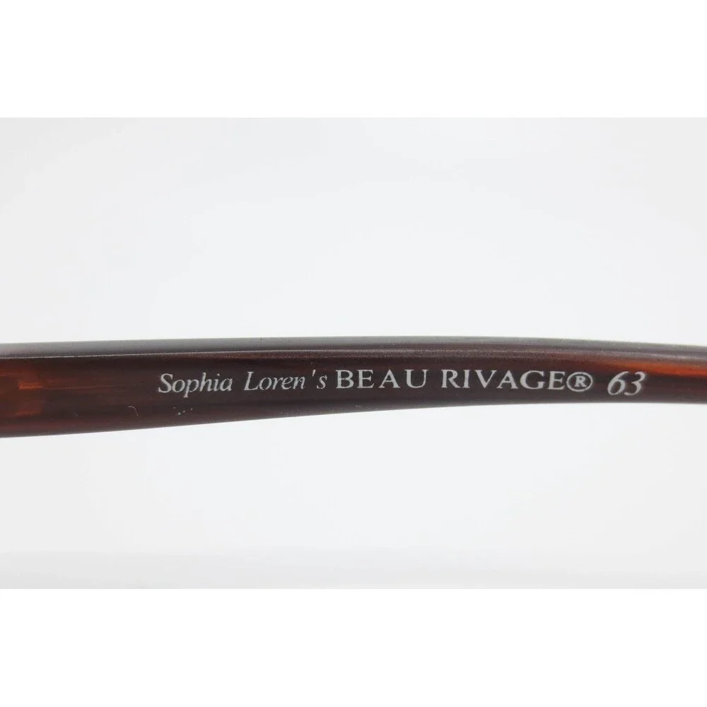 Sophia Loren Zyloware Beau Rivage 63 Eyeglasses Silver Burgundy Filigree